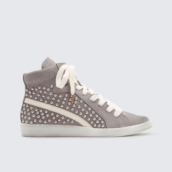 Dolce Vita Natty Studded Sneakers Smoke 